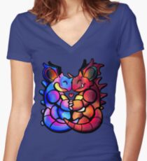 Royal Love Women's Fitted V-Neck T-Shirt
