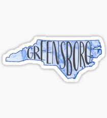 Greensboro marbled Sticker