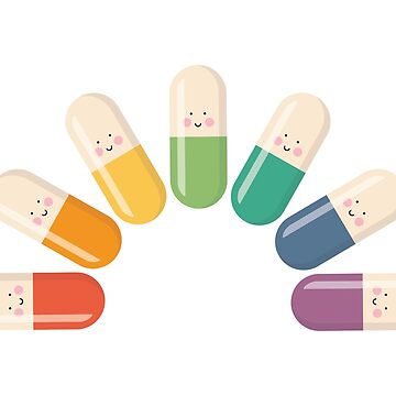 Artwork thumbnail, Happy rainbow capsule pills by Eenig