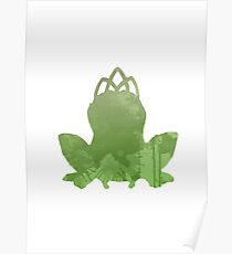 Frog Princess Inspired Silhouette Poster