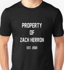 Property of Zach Herron Unisex T-Shirt