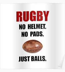 Rugby Balls Poster