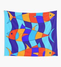 Elsebius - Tres Pescados Wall Tapestry