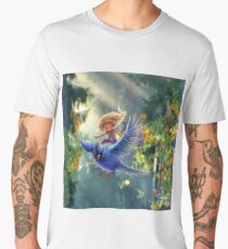Bird BLUE Men's Premium T-Shirt