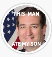 this man ate my son Sticker