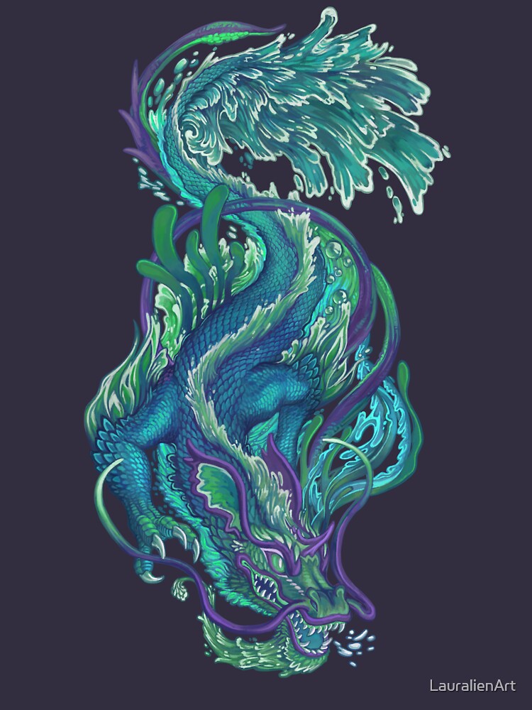 Imperial Water Dragon by LauralienArt
