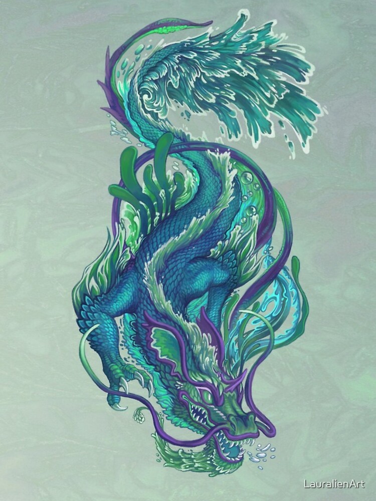 Imperial Water Dragon by LauralienArt