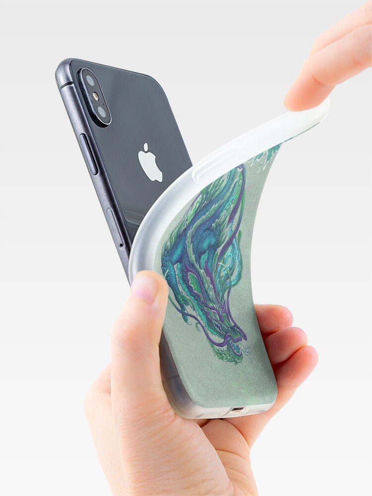 Alternate view of Imperial Water Dragon iPhone Case & Cover