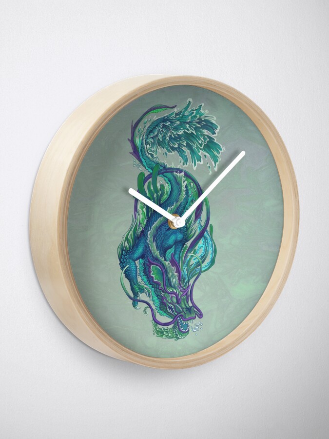 Alternate view of Imperial Water Dragon Clock
