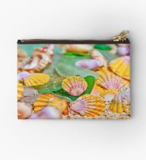 Sunrise Shells & Sea Glass Studio Pouch