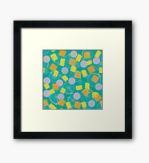 Colorful and playful pattern Framed Print