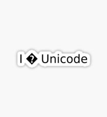 I Heart Unicode Sticker