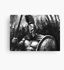 CONQUER - Mightiest Warrior - spartan Canvas Print
