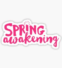 Deaf West Spring Awakening Logo Pink Sticker