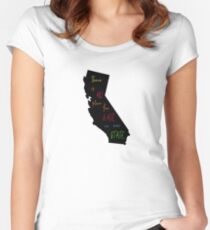 There is no place for hate in our state. - California Women's Fitted Scoop T-Shirt