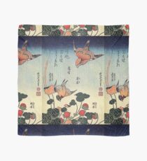 'Wild Strawberries and Birds' by Katsushika Hokusai (Reproduction) Scarf