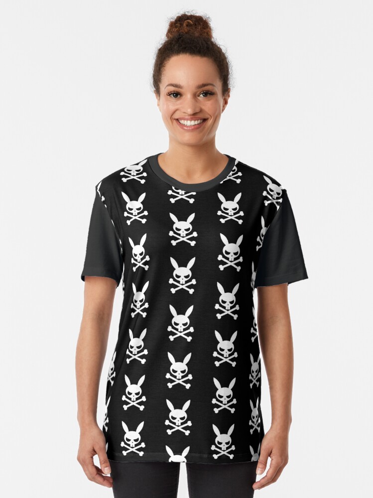 shirt with bunny and crossbones