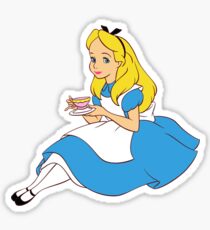 Alice with Tea Sticker