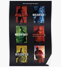 Metal Gear Solid "Legacy" Poster, Metal Gear Solid I-V Tribute Poster