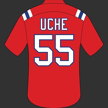 Josh Uche jersey with number 55 Sticker for Sale by Justtrendytees