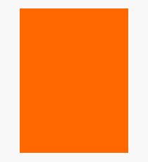 Safety Orange Photographic Print