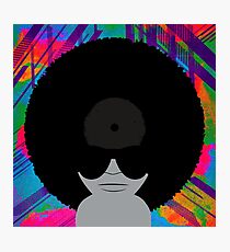 Funky Music Afro Vinyl Records Photographic Print