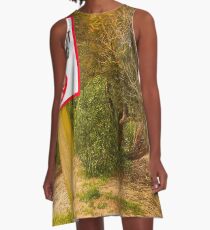 No Overnight Camping A-Line Dress
