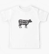 Lustige vegane Kuh nicht Ihre Mutter nicht Ihr Milch-T-Shirt Kinder T-Shirt