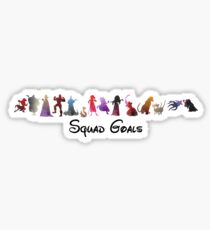 Squad Goals Inspired Silhouette Sticker
