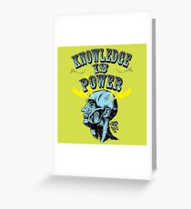 Knowledge is Power Greeting Card