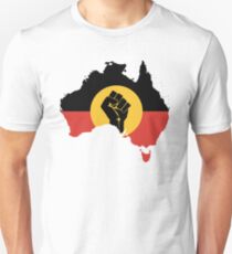 Karte Aborigines Australier Unisex T-Shirt