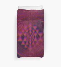 Holographic Sri Yantra Duvet Cover