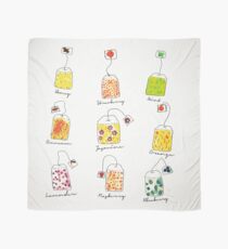 Tea Time | Watercolour Herbal Teas Scarf