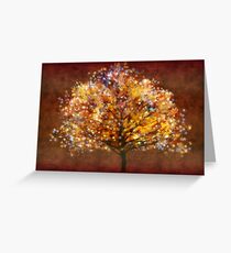 Starry tree Greeting Card