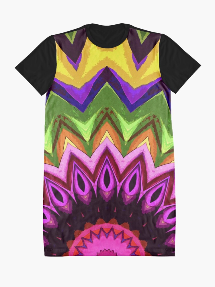 Alternate view of Sun And Flower Graphic T-Shirt Dress