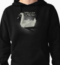 Prison Swan Origami Pullover Hoodie