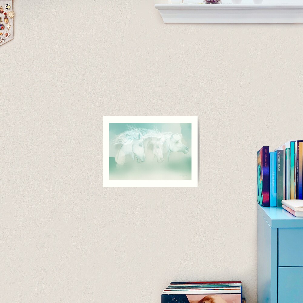 Silver Manes Art Print