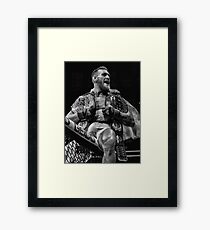 CHAMP CHAMP / B&W VERSION Framed Print