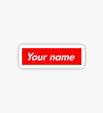 Customisable Supreme Box Logo Sticker