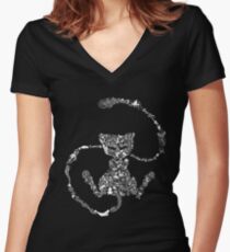 In Potentia - HD Tailliertes T-Shirt mit V-Ausschnitt