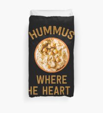 Hummus, wo das Herz ist - lustiges israelisches Essen Bettbezug