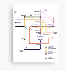 Kanto Tube Metal Print