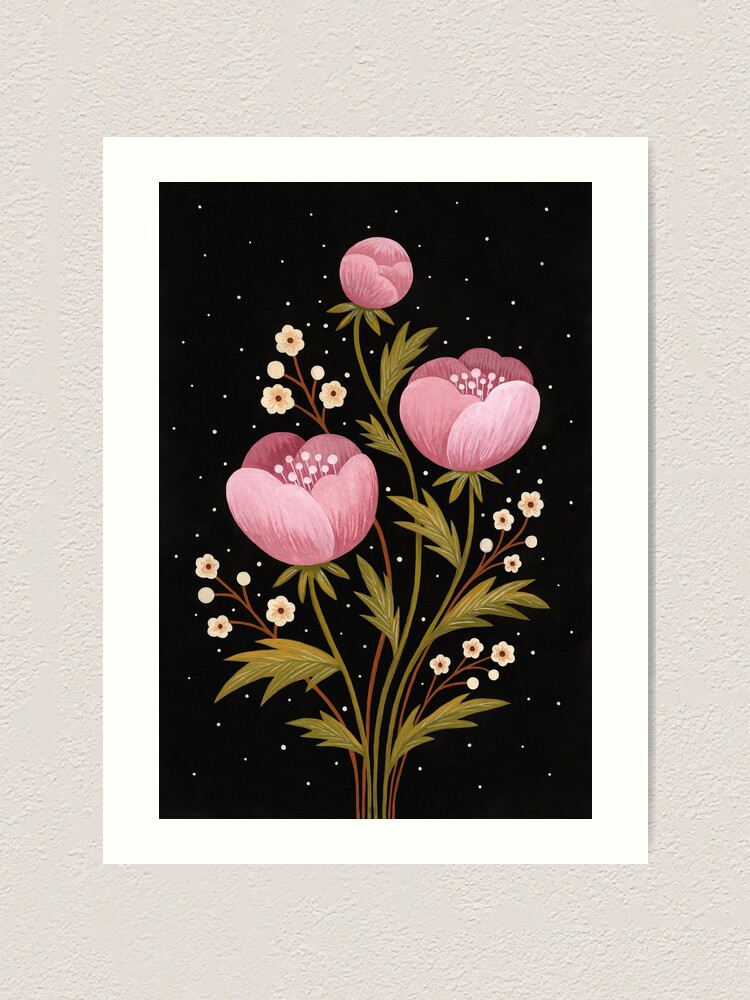 Alternate view of Blooms in the dark Art Print