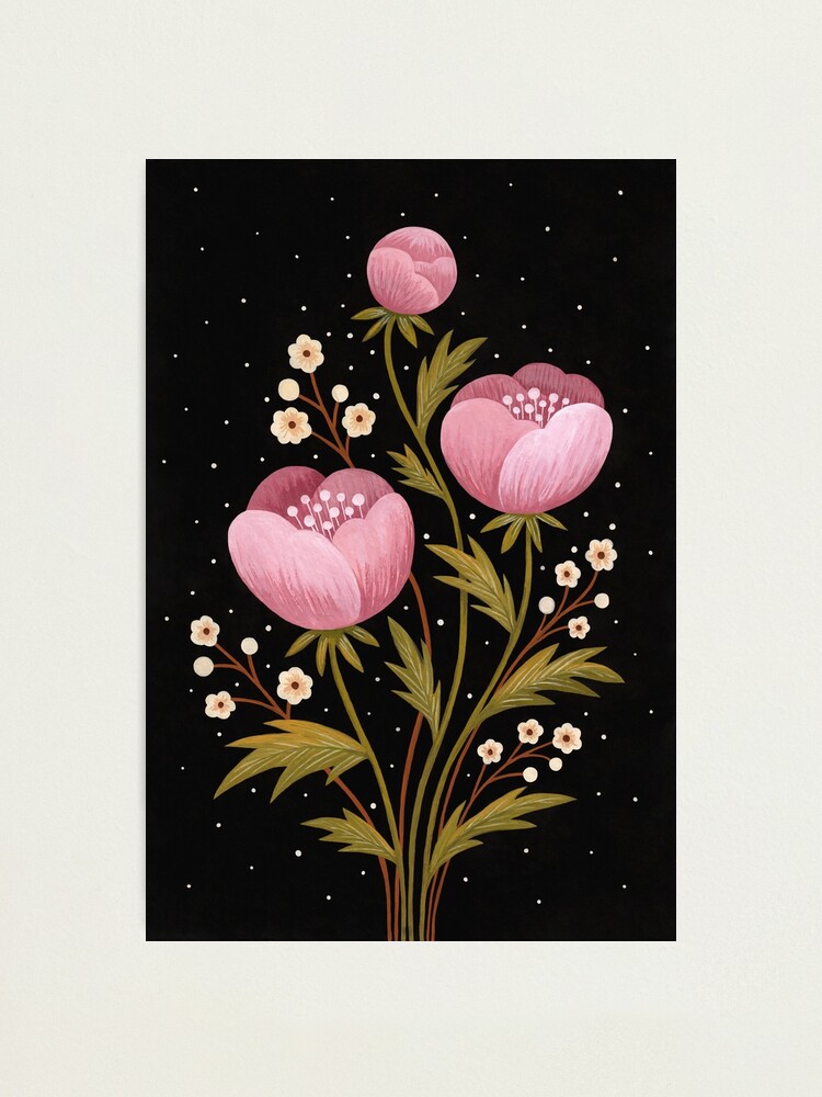 Alternate view of Blooms in the dark Photographic Print