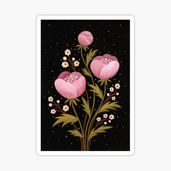 Blooms in the dark Sticker