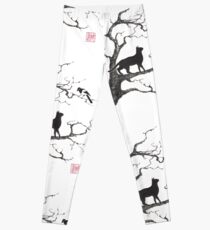 Dangerous conversations sumi-e painting Leggings