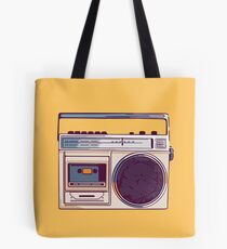 Retro Radio Boombox Tote Bag