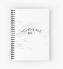 National Parks Map - Lists all 59 National Parks Spiral Notebook