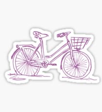 Purple Bike Sticker