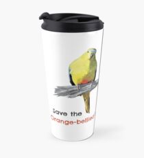 Save the Orange-bellied Parrot items (dark background colours) Travel Mug